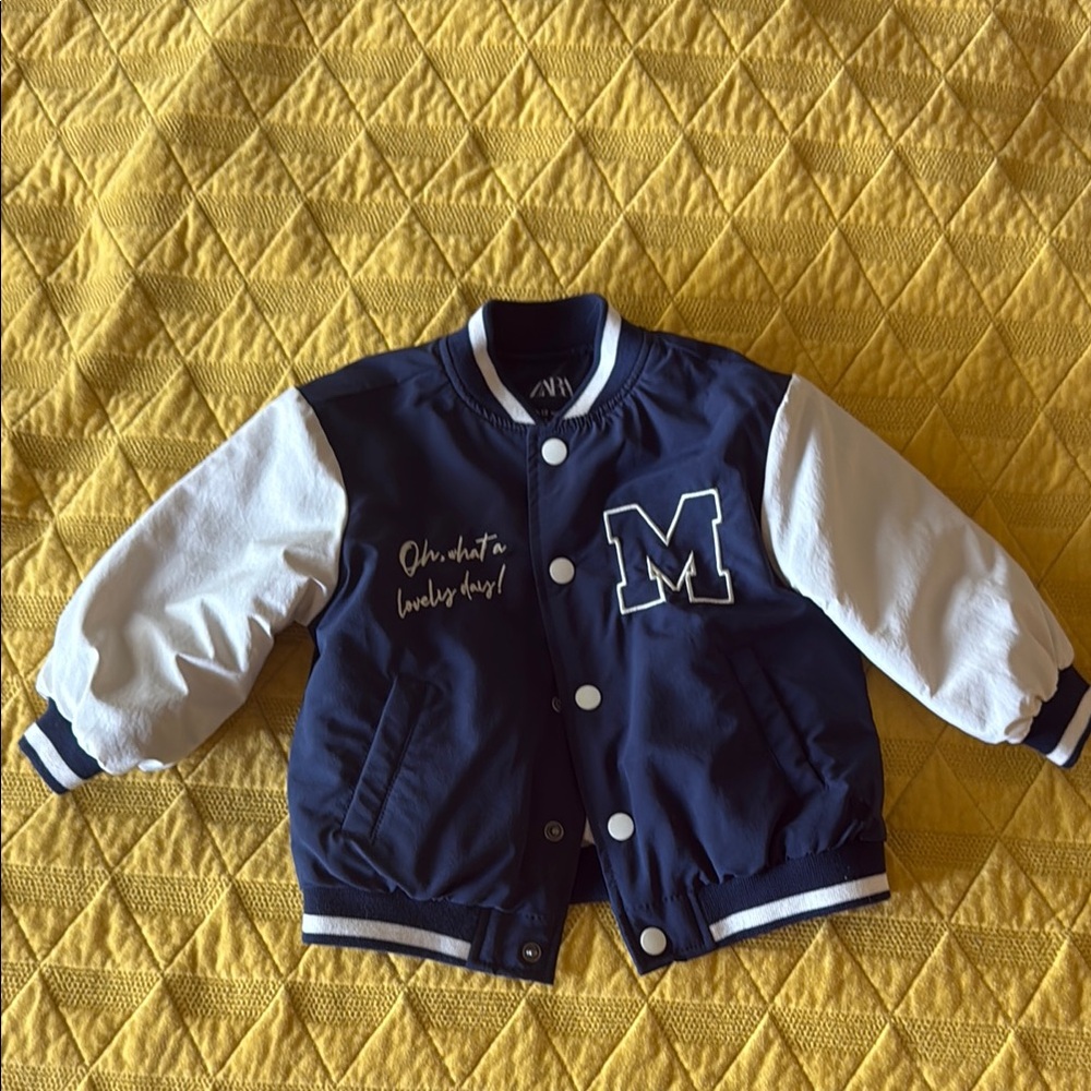 Zara Disney Mickey Mouse Varsity Jacket